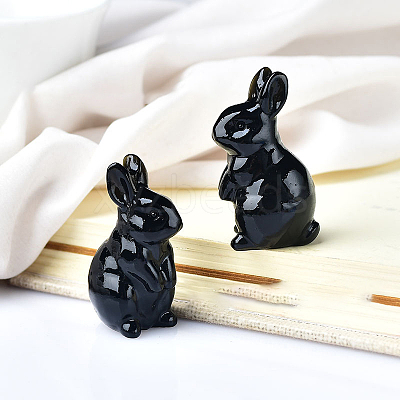 Natural Obsidian Home Display Decorations DJEW-PW0006-04D-1