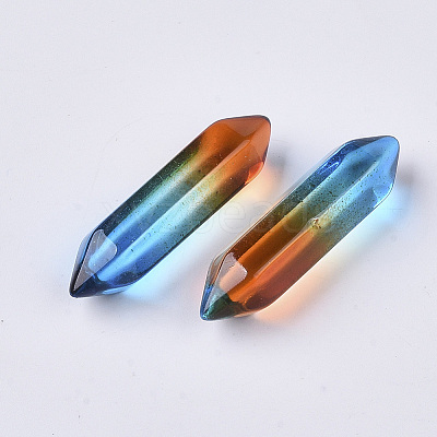 Two Tone Glass Double Terminated Point Beads LS-GLAA-S167-12E-1