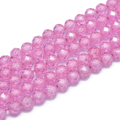 Cubic Zirconia Beads Strands G-G792-47-05C-1