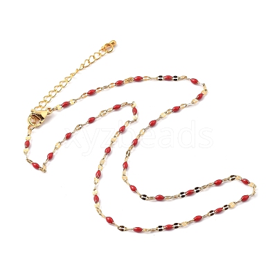 304 Stainless Steel Link Chain Necklaces NJEW-JN03084-06-1