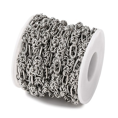 304 Stainless Steel Knot Link Chains CHS-A021-06B-P-1