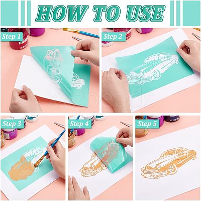 Self-Adhesive Silk Screen Printing Stencil DIY-WH0173-001-G-1