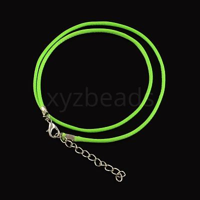 Waxed Cotton Cord Necklace Making MAK-S032-1.5mm-116-1