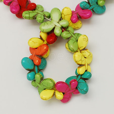 Synthetical Turquoise Beads Strands TURQ-S134-M-1
