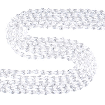 5 Strands Transparent Teardrop Glass Beads Strands GLAA-TA0004-21B-1