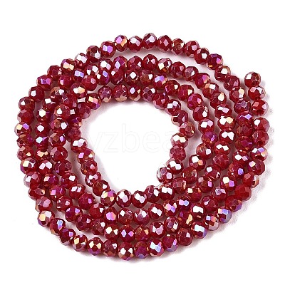 Electroplate Glass Beads Strands LS-EGLA-A044-P2mm-B02-1