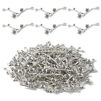 100G Tibetan Style Alloy Connector Charms FIND-YW0008-03-1