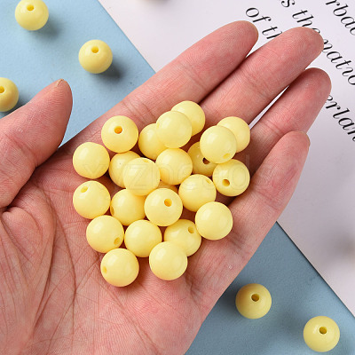 Opaque Acrylic Beads MACR-S370-C12mm-A10-1
