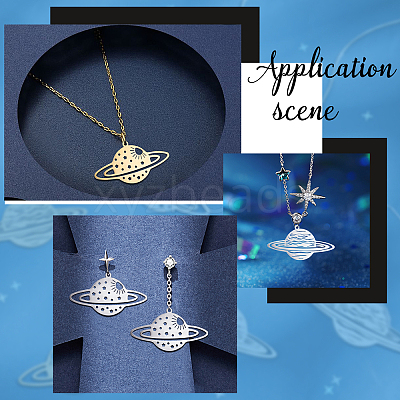 8Pcs 4 Style 201 Stainless Steel Pendants STAS-UN0033-95-1