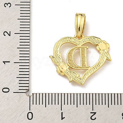 Heart Brass Pendants KK-I714-04G-D-1