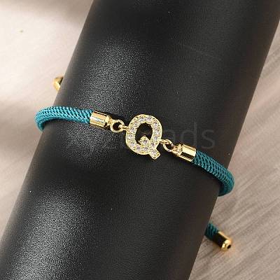 Adjustable Nylon Cord Bracelets LS-BJEW-C096-01G-17-1
