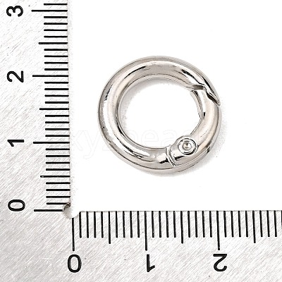 Alloy Spring Ring Clasps AL-CBAAE66-01P-1