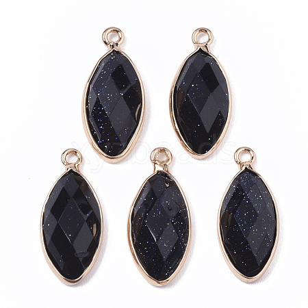 Synthetic Blue Goldstone Pendants G-T131-07A-1