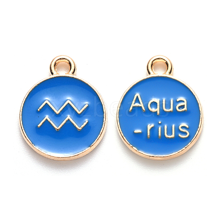 Alloy Enamel Pendants ENAM-S124-01A-02J-1