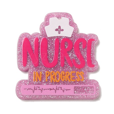 Nurse's Day Acrylic Keychain Pendants SACR-S680-02B-1