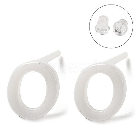 Hypoallergenic Bioceramics Zirconia Ceramic Stud Earrings EJEW-F340-04O-1