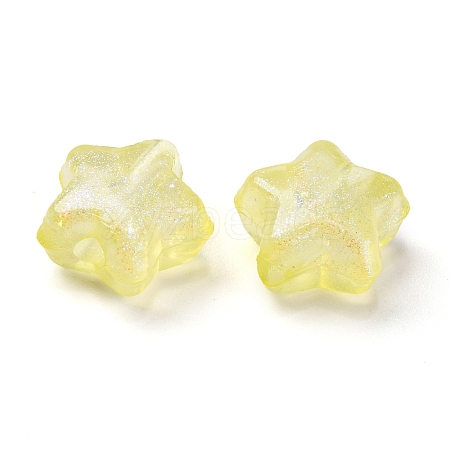 Luminous Transparent Acrylic Beads MACR-D024-24F-1