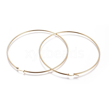 304 Stainless Steel Hoop Earrings EJEW-L226-001B-1