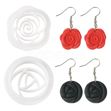 2Pcs Plastic Molds DIY-TA0001-09B-1