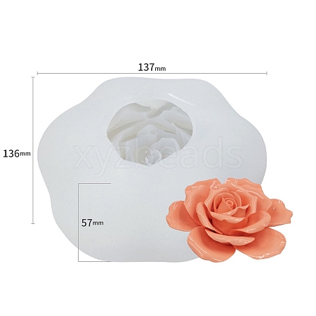 Food Grade Three Trust Flower DIY Candle Silicone Molds PW-WG38162-04-1