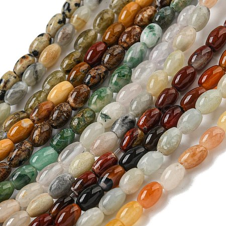 Natural Mixed Gemstone Beads Strands G-F591-10A-1