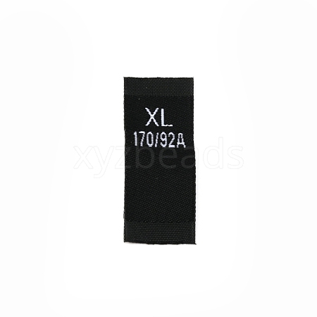 Polyester Clothing Size Labels(XL) FIND-WH0003-76B-1