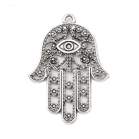 Tibetan Style Alloy Pendants X-TIBEP-ZN60334-AS-FF-1