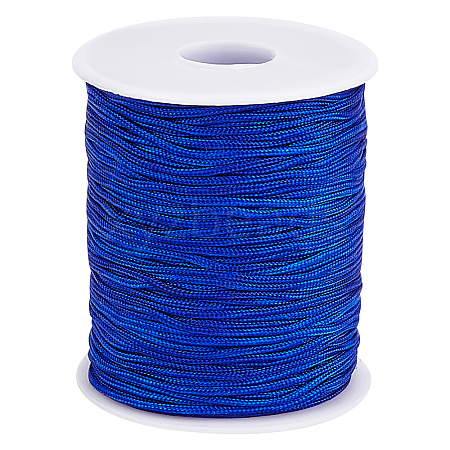 1 Roll 100 Yards Round Nylon Braided Thread NWIR-PH0002-22E-1