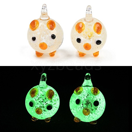 Handmade Lampwork Pendants LAMP-I029-11A-1