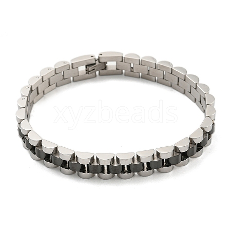 Ion Plating(IP) 304 Stainless Steel Thick Link Chain Bracelet BJEW-G649-10B-A-1