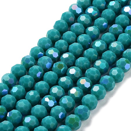 Opaque Glass Beads Strands EGLA-A035-P8mm-L12-1