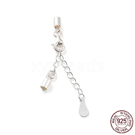 925 Sterling Silver Curb Chain Extender STER-G039-01D-S-1