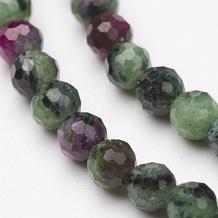 Natural Ruby in Zoisite Bead Strands G-P213-35-1