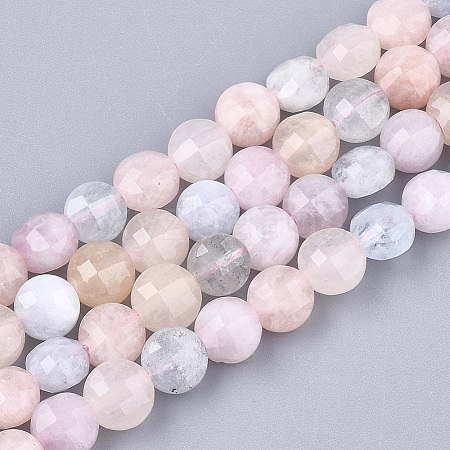 Natural Morganite Beads Strands X-G-T108-52-1