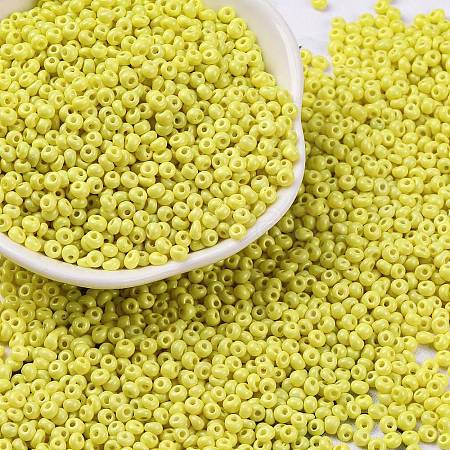 8/0 Baking Paint Glass Seed Beads SEED-M012-02A-48-1