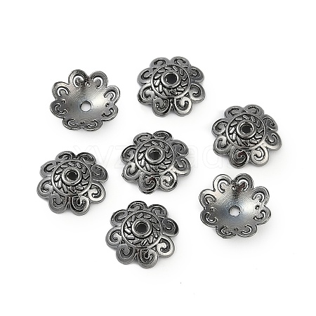 Tibetan Style Bead Caps TIBEB-00955-B-RS-1