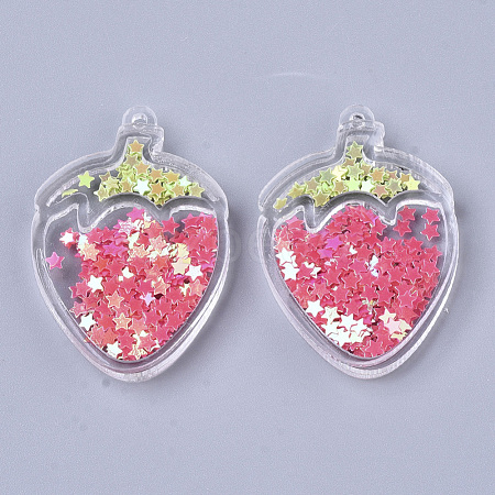 Transparent Acrylic Pendants X-TACR-R145-04-1