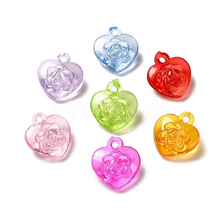 Transparent Acrylic Pendants TACR-P003-07-1