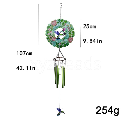 Stainless Steel Flower Wind Spinner PW-WGA973B-04-1