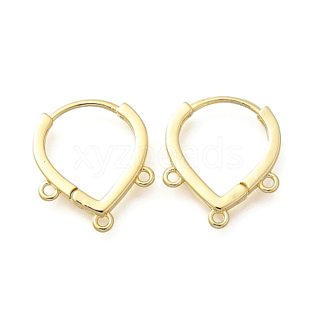 Brass Studs Earring Findings KK-Q035-08G-1