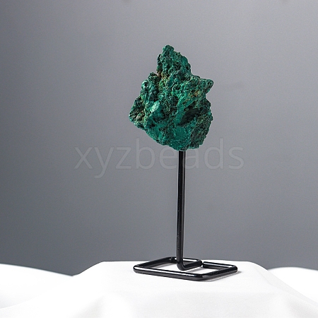 Natural Malachite Lamp with Metal Holder Ornament PW-WG598C7-19-1