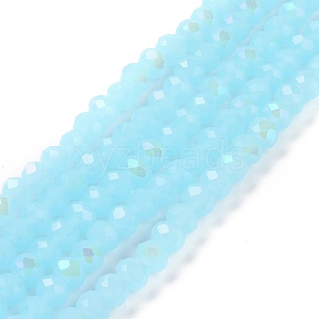 Electroplate Glass Beads Strands EGLA-A044-J2mm-L04-1