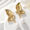 304 Stainless Steel Butterfly Wing Stud Earrings EJEW-S253-22G-5