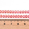 Baking Paint Transparent Glass Beads X1-DGLA-A035-T4mm-A01-5
