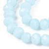 Opaque Solid Color Glass Beads Strands EGLA-A034-P6mm-D06-3
