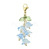 Glass & Acrylic Pendant Decorations HJEW-TA00091-03-1