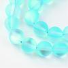 Synthetic Moonstone Beads Strands G-R375-8mm-A04-1