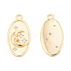 Brass Micro Pave Clear Cubic Zirconia Pendants KK-N231-382-1