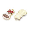 Alloy and Enamel Pendants PALLOY-T093-12G-2