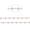 Brass Handmade Faceted Glass Beaded Chains CHC-F012-03A-2
